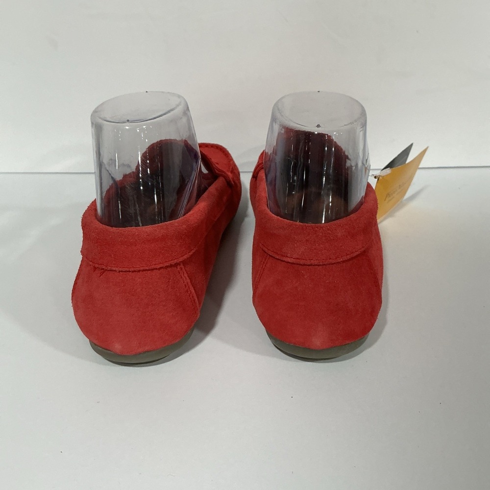 Pierro Masetti Red Leather Suede Moccasin, Driving Shoe, Loafer, 9, NWT - Picture 6 of 9